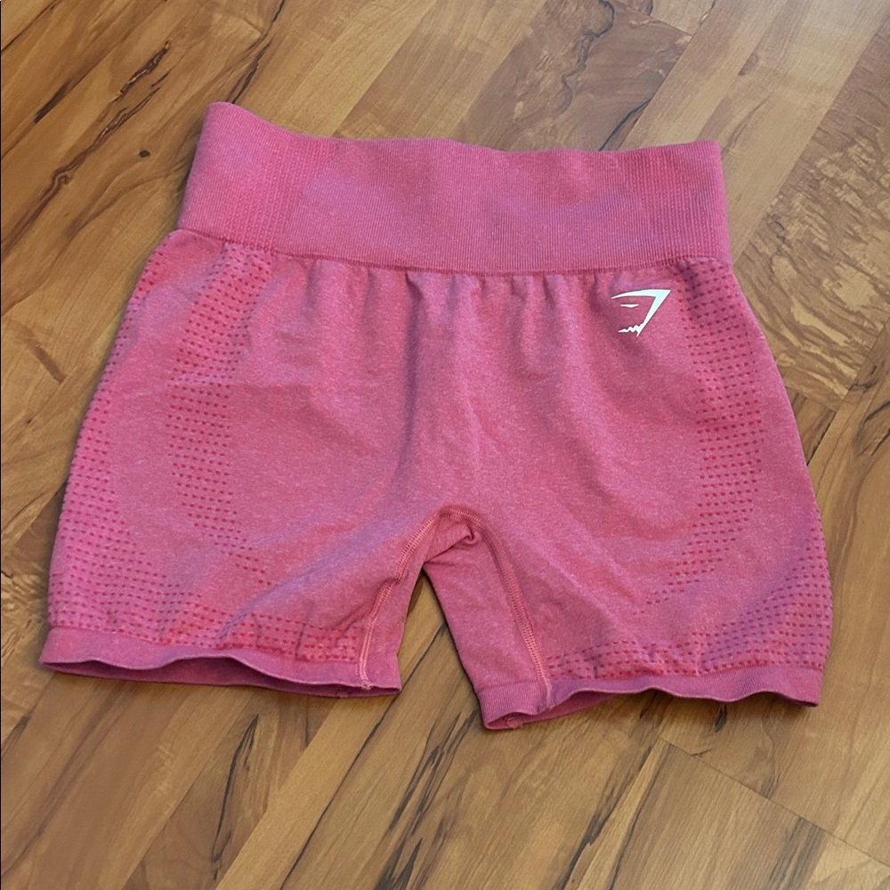 Gymshark Pinkish Red Seamless High-Waist Women's Shorts